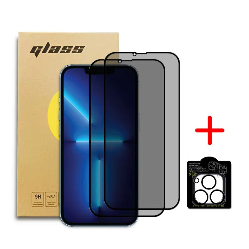2 Pack Anti-Spy Privacy Tempered Glass Screen Protector
