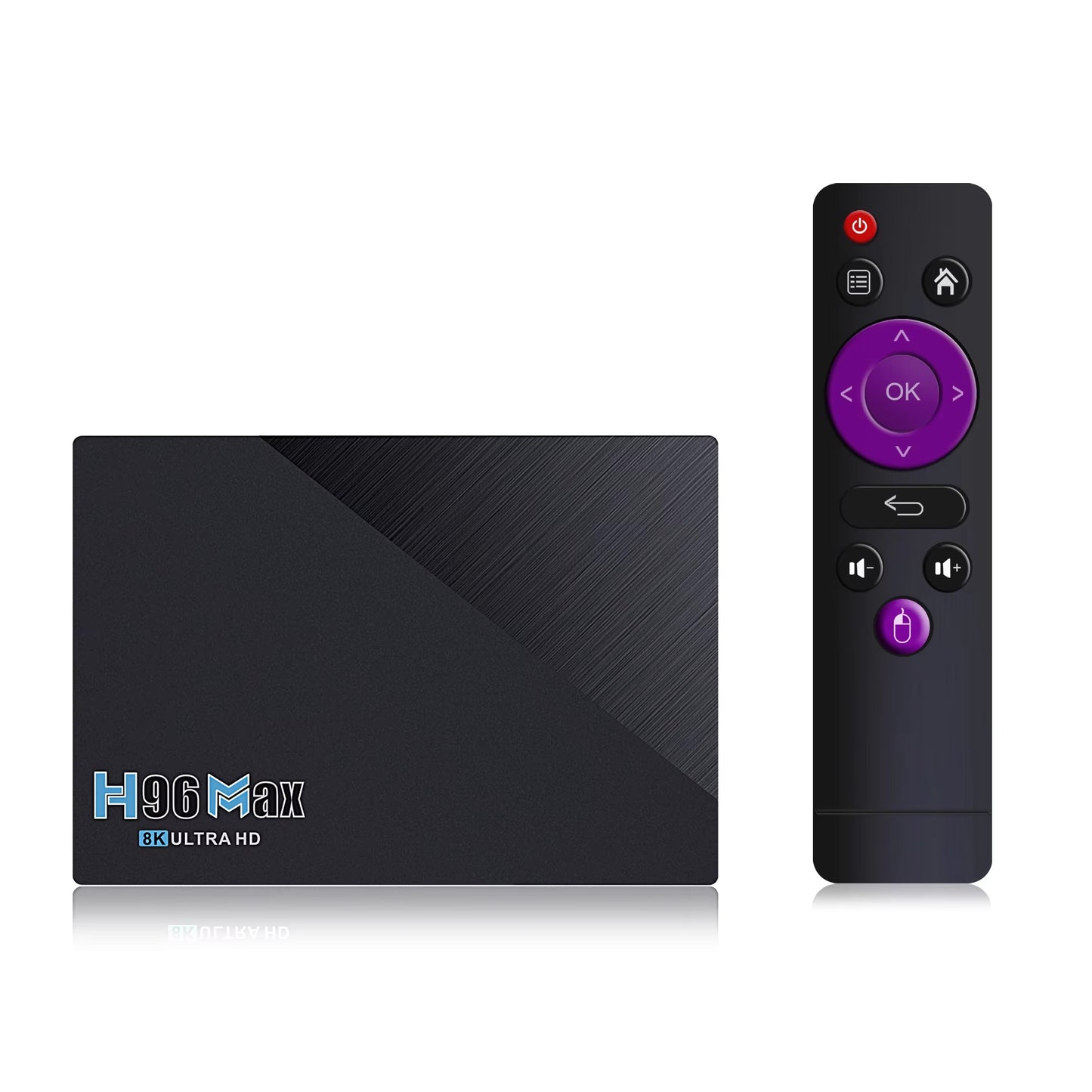 Set-up Box supports 4K ULTRA HD, Infrared, 10bit HDR, with RK3566, Android 10, 4GB RAM.