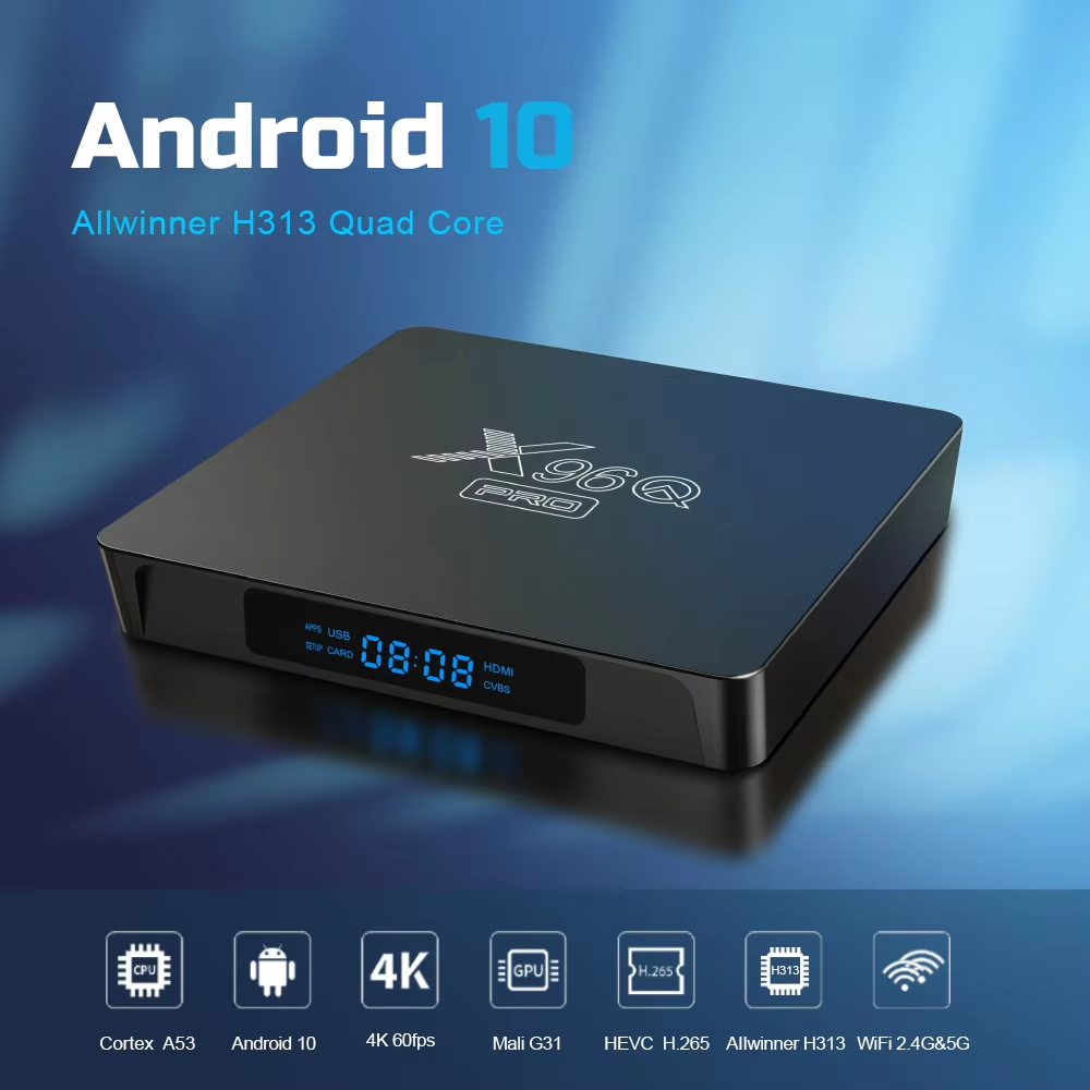 Cheapest 4K Android 10.0 TV Box (Set-top Box) with 1GB 8GB/2GB 16GB, 2.4G Fast WiFi, Allwinner H313