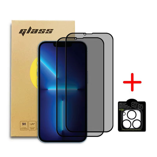 2 Pack Anti-Spy Privacy Tempered Glass Screen Protector